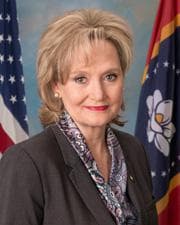 Official portrait of Cindy Hyde-Smith, U.S. Senator for Mississippi